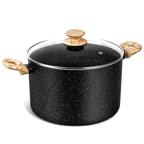 MICHELANGELO 8 Quart Stock Pot with Lid, Nonstick Cooking Pot, 8 Qt Soup Pot with Lid, Large Induction Pot for Cooking, Stockpot with Healthy Coating