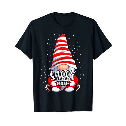 Gnome family Christmas pajamas pjs Matching sets Sassy Gnome christmas pajamas matching family group T-Shirt