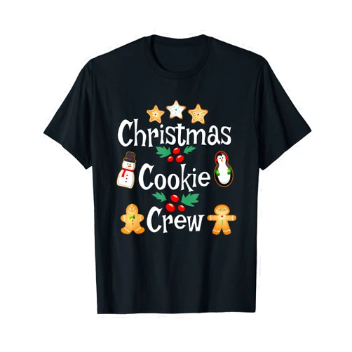 Baking Stars Funny Bakers Gifts Bakers Christmas Cookie Crew Family Baking Team Holiday Cute T-Shirt