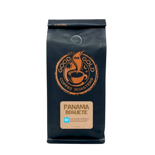 Good As Gold Panama Boquete Coffee Beans (12oz), Medium/Dark Roast, Good As Gold Coffee Roasters