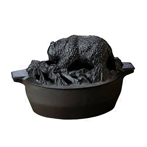 John Wright Hearth Black Matte Bear Steamer