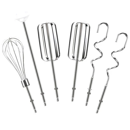 LEWEREST Hand Mixer Beaters Attachments Compatible with Hamilton Beach, Replacement Beater, Dough Hook, Blending Rod, Whisk Parts for 62632R, 62682RZ, 62692, 62695V, 64699 Handheld Mixers Blender - 6 Pack
