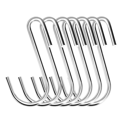 Kinxuanda 30PCS S Hooks, Premium Stainless Steel S Hooks for Hanging Kitchenware, Professional S Shaped Hooks for Hanging Pots, Pans, Cups, Plants, Bags, Jeans, Towels
