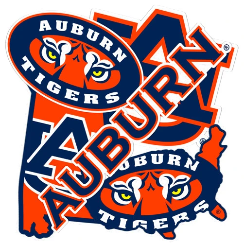 Desert Cactus Auburn University Sticker Tigers War Eagle Stickers Vinyl Decals Laptop Water Bottle Car 13.5x11 Sheet T2 (Type 2-4)
