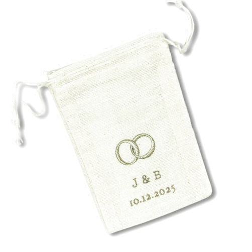 Clementine Wedding & Party Personalized Wedding Ring Bag (Wedding Bands)