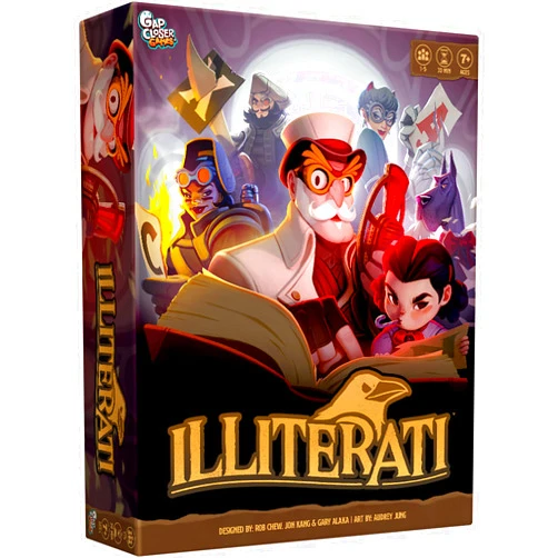 Gap Closer Games | Illiterati | Cooperative Board Game | Word Family Game | 1 to 5 Players | Ages 7+ | 30 Minutes