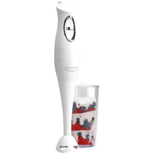 Betty Crocker Hand Blender with Beaker, White, BC-1303CK