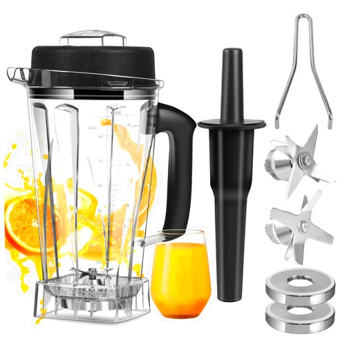 SUTETLW 64 OZ Container for Vitamix Blender Pitcher, Replace Classic C-Series 5200 6300 5000 5500 4200 4500 750 Blender Cup,for vitamix Blender Container Jar Cup with Blender Blade Assembly and Tamper