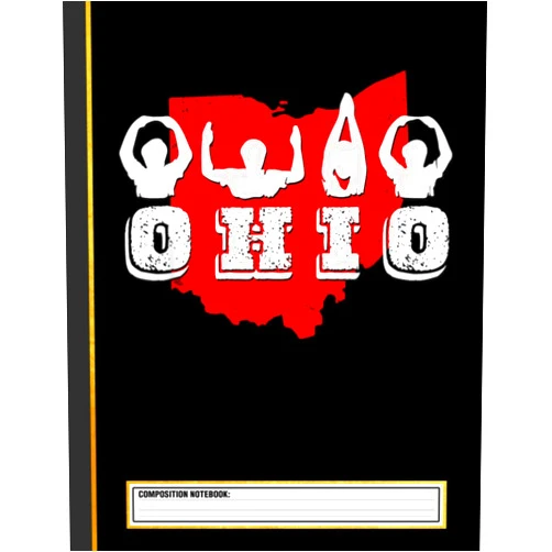 Ohio AWSD Proud To Be Ohioan Letters State Root Gift Ohio State Composition Notebook