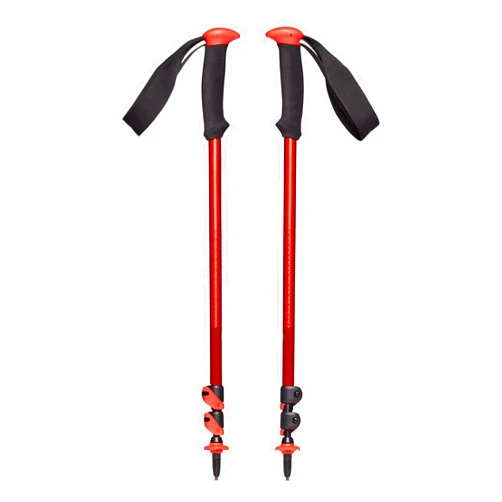 BLACK DIAMOND Trail Sport Trekking Poles, Two Lightweight Collapsible Aluminum Hiking Sticks with FlickLock Easy Adjustability for Hiking, Trekking, Backpacking, Walking, Camping, Travel
