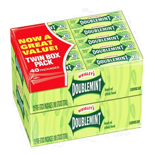 Doublemint Wrigley Doublemint 5 Stick Gum (40 packs)