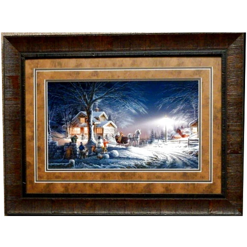 Peck and Gartner Terry Redlin Winter Wonderland Children Snowman Print