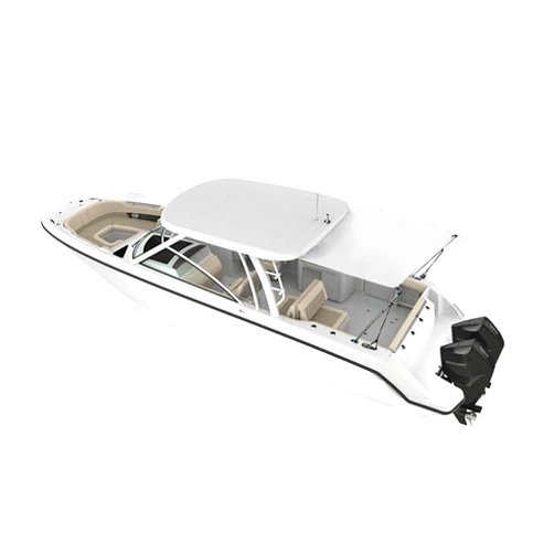 Oceansouth T-Top Extension/Sun Shade/Telescopic Stailness Steel Support Poles - White (Size 8 - Length 9.5' x Width 6.5')