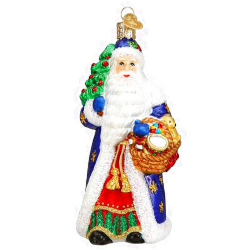 Old World Christmas Regal Father Christmas Glass Blown Ornament for Christmas Tree