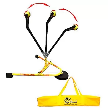 ‎BILLIE JEAN KING'S Eye Coach YOUR FASTEST WAY TO BETTER TENNIS Billie Jean King's Eye Coach, Family at-Home Tennis Training System. Works for Adults, Kids, and The Whole Family. Recommended by Tennis Professionals to Rapidly Improve Performance (Junior + Bag)