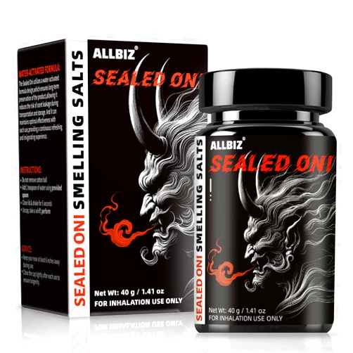ALLBIZ Powerlifting Smelling Salts - Sealed Oni - Wake Up Long Lasting Water-Activated Ammonia Inhalant for Athletes