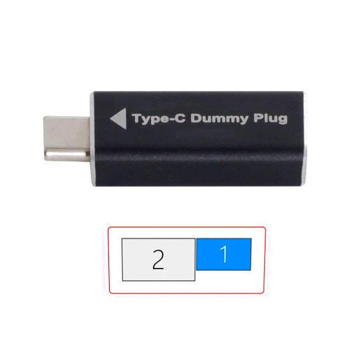 cablecc CY Virtual Display Adapter USB-C Type-C DDC EDID Dummy Plug Headless Ghost Display Emulator 1920x1080p@60Hz