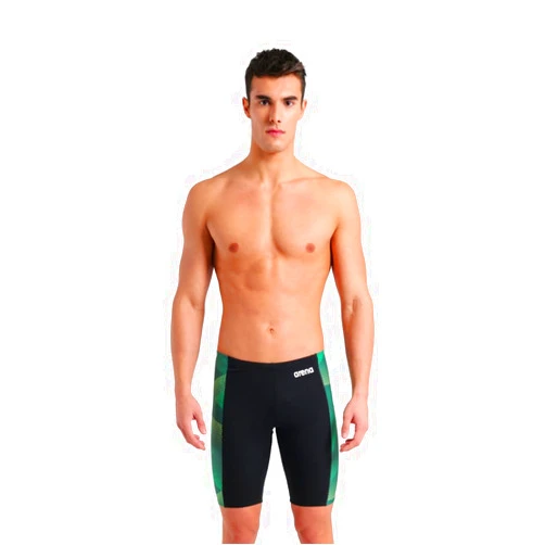 ARENA Mens Halftone Competitive Racing Jammers for Intensive Swimming, Reduced Drag Swimsuit