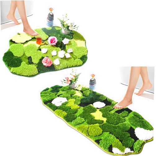 Hifuwan Shag Moss Bathroom Runner Rug 20