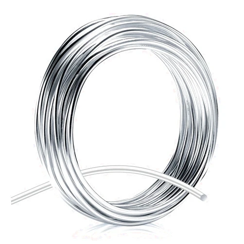 KSVZS Aluminum Wire Silver 9 Gauge(3.0 mm) 32.8 Ft (10 M) KSVZS Anodized Bendable Metal Wire for DIY Floral Wire