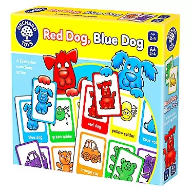 Orchard Toys Red Dog, Blue Dog , A Fun Matching Game with Two Ways to Play - Perfect for Home Learning