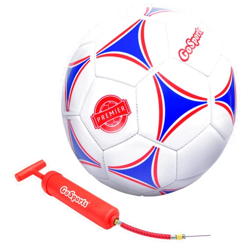 GoSports Premier Soccer Ball with Premium Pump - Available as Single Balls or 6 Packs - Choose Your Size