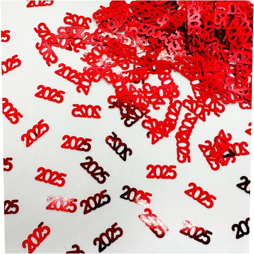 Jimmy Jem's Confetti Year 2025 Red - Retail Pack #7645 QS0