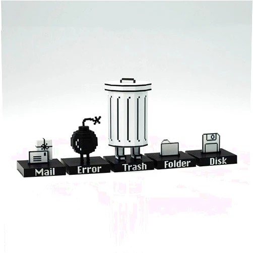 Classicbot Trashbot and Friends Plastic Figure Set by Classicbot