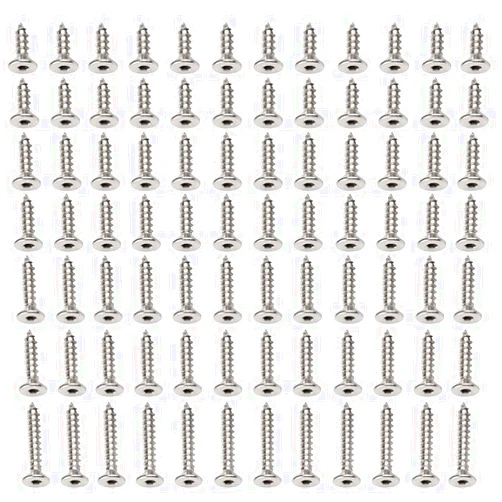 WHPromLang 200 Pcs Stainless Steel Countersunk Screws Self Tapping Screws Hexagon Socket Self-Tapping Screws for Indoor and Outdoor Repairing Furniture Carpentry and DIY 6MM 8MM 10MM 12MM