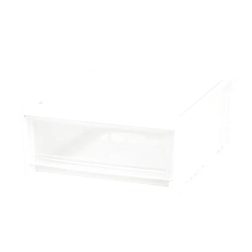 IRIS USA Shallow Box Chest Drawer, White 129770