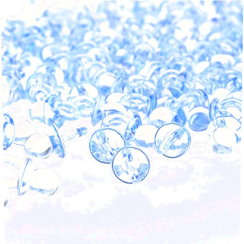 PowerTRC 144 Pcs Mini Acrylic Blue Pacifiers for Baby Shower Games, 0.86 Inch Bulk Baby Shower Decoration Chupones para Gender Reveal Table Decorations Party Favors