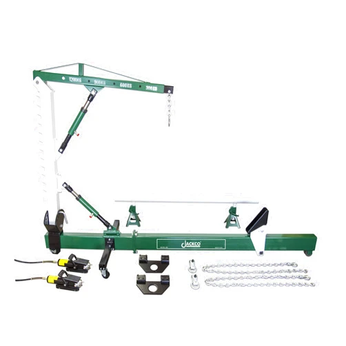 Jackco Auto Body Frame Repair Straightener with 1.2 Ton Crane, Swivel Post, 2 Air Hydraulic Pumps