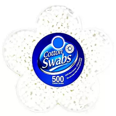 R-NEU 500 Cotton Swabs, Doubled Tipped, Sterilized, 100% Pure Cotton Qtips for Cleaning, Home, Makeup, Pet and Baby Care (500 Count)