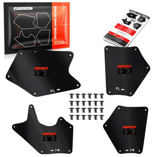 A-Premium Splash Guards Fender Liner Shields Compatible with Toyota Tundra Sequoia 2007-2020 Front and Rear 4-PC Set