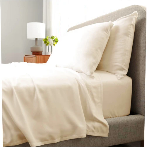 Cariloha Aloha Soft 4-Piece Sheet Set | Natural | Queen | Made from 100% Viscose derived from Bamboo |