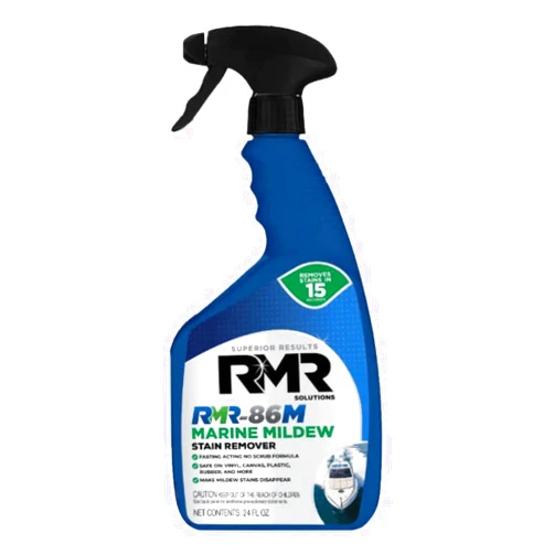 RMR Brands RMR-86M Marine Mildew-Stain Remover, Instantly Removes Mold Stains and Mildew Stains, Sodium Hypochlorite Formula, Less Abrasive, Easy to Use