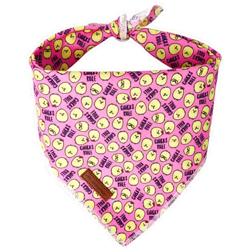 MR.CHUBBYFACE MR. CHUBBYFACE St.Patrick's Day Chick Style Dog Bandanas Reversible Triangle Bibs Scarf Accessories for Dogs Cats Pets L