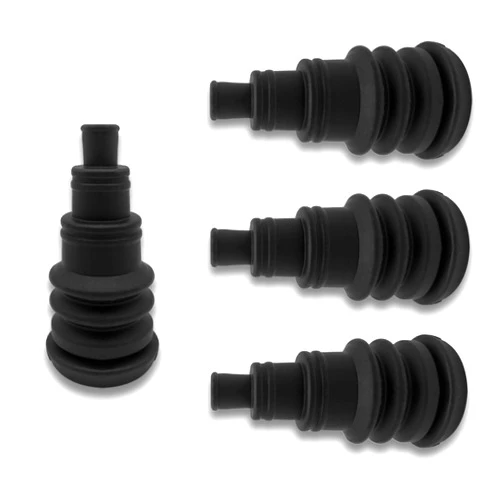 KEVWR 4 Pcs Universal Firewall Boot, Safe and Convenient Firewall Grommet Kit Can Accommodate 3/8 Inch to 1 Inch Wire Bundles, Quick And Easy Grommet Compatible with Any Vehicle