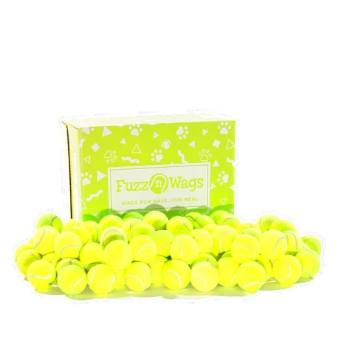 Fuzz n Wags 25-100 Bulk Used Tennis Balls for Dogs, Support USA Tennis Ball Recycling NonProfit: Bulk Tennis Balls for Dogs