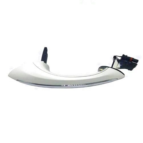 BGYZD Black Car Exterior Comfort Access Door Handle Fit for BMW 5 7 Series F01 F02 F06 F10 520d 520i 525d 528i 530d 530i-White_Rear_Left