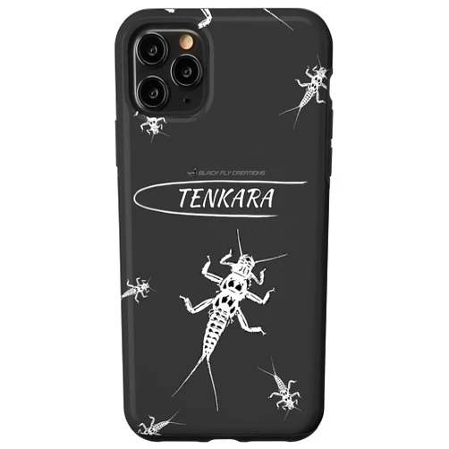 Black Fly Creations iPhone 11 Pro Max Black Fly Tenkara Fly Fishing Stonefly Case