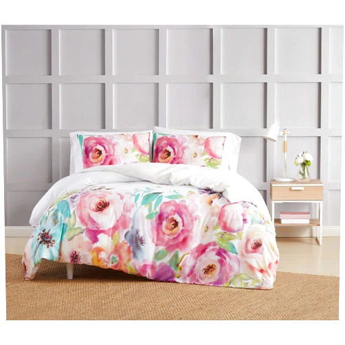 Christian Siriano NY Spring Flowers 3 Piece King Duvet Cover Set
