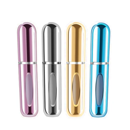 Yamadura Portable Mini Refillable Perfume, 5ml Atomizer Perfume Bottle, Refillable Perfume Atomizer Perfume Spray, Scent Pump Case for Traveling and Outgoing (4 Pack)