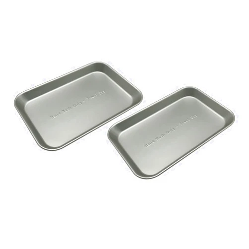 JDS Toy 2-Pack Premium Aluminum Baking Tray For Easy Bake Over, Measures 6