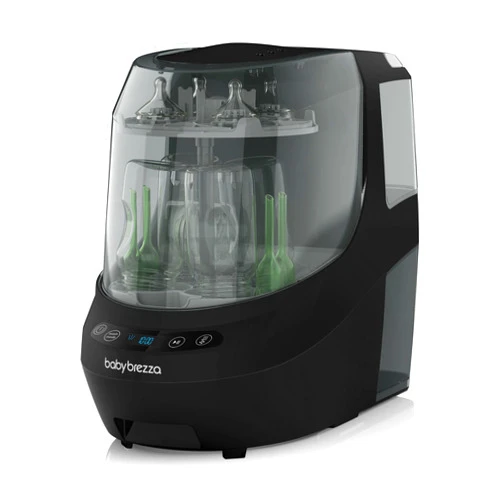 Baby Brezza Bottle Washer Pro - Baby Bottle Washer, Sterilizer + Dryer - All in One Machine Cleans Baby Essentials like Bottles + Pump Parts – Appliance to Replace Bottle Brushes & Drying Racks, Black