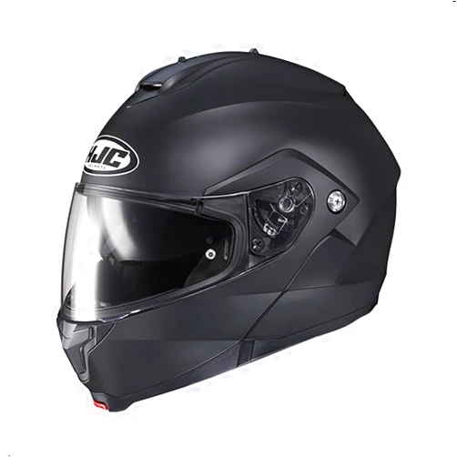HJC C91 Solid Modular Motorcycle Helmet with HJ-17 Pinlock Shield, DOT Approved (Semi Flat Black, Large)