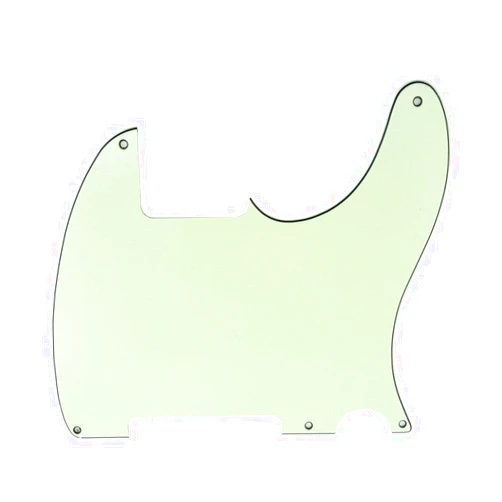 Haolahaola Guitar Parts for Brio Vintage Esquire 5 Hole Tele Pickguard RH 3 Ply Mint Green