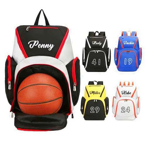 COTVERSE Basketball Bag for Boys, Custom Basketball Backpack Soccer Bag for School Boys, Personalized Name Number Sports Bags Gym, Outdoor, Travel