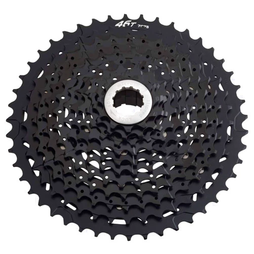 Microshift G11 Cassette - 11 Speed, 11-46T, Alloy Spider, Black, ED Coated
