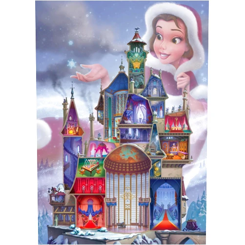 Ravensburger Disney Castle Collection: Belle 1000 Piece Jigsaw Puzzle for Adults - 12000262 - Handcrafted Tooling, Made in Germany, Every Piece Fits Together Perfectly